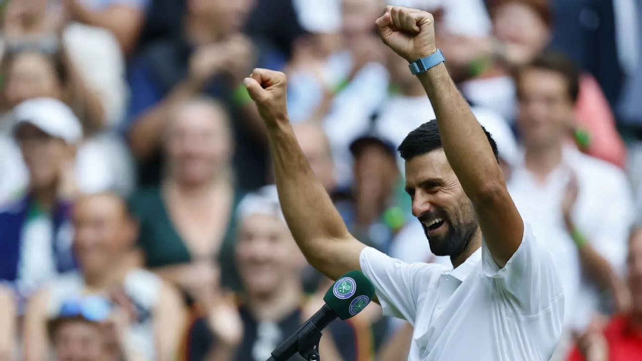 Djokovic bergabung dengan 2 legenda dengan kemenangan Wimbledon ke-100